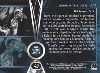 2002 Rittenhouse The Outer Limits Premiere Edition #48 Trent, the agent of mankind's salvation, was a Back
