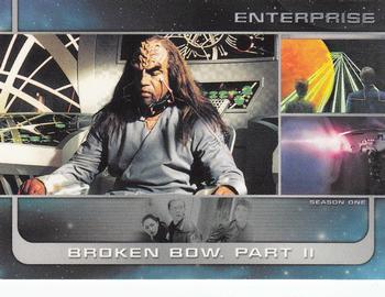 2002 Rittenhouse Star Trek Enterprise Season 1 #8 Broken Bow, Part II Front