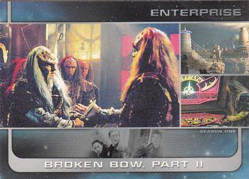 2002 Rittenhouse Star Trek Enterprise Season 1 #9 Inside the Klingon council chambers, the chan Front