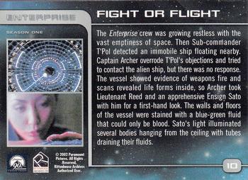 2002 Rittenhouse Star Trek Enterprise Season 1 #10 The Enterprise crew was growing restless wit Back