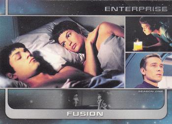 2002 Rittenhouse Star Trek Enterprise Season 1 #53 T'Pol skipped her nightly meditation at Tola Front