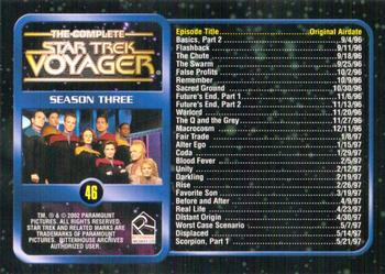 2002 Rittenhouse The Complete Star Trek: Voyager #46 SEASON THREE Back