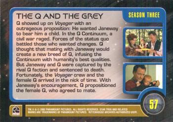 2002 Rittenhouse The Complete Star Trek: Voyager #57 The Q and the Grey Back