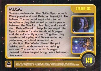 2002 Rittenhouse The Complete Star Trek: Voyager #149 Muse Back