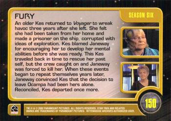 2002 Rittenhouse The Complete Star Trek: Voyager #150 Fury Back