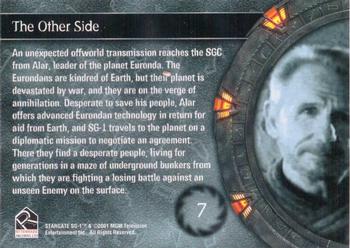 2002 Rittenhouse Stargate SG-1 Season 4 #7 An unexpected offworld transmission reaches th Back