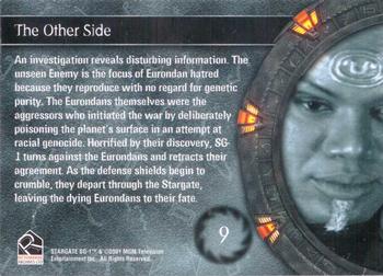 2002 Rittenhouse Stargate SG-1 Season 4 #9 An investigation reveals disturbing informatio Back