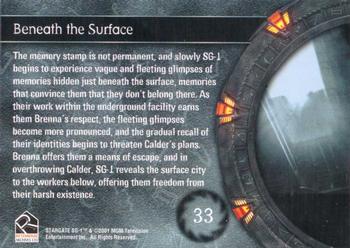 2002 Rittenhouse Stargate SG-1 Season 4 #33 The memory stamp is not permanent, and slowly Back