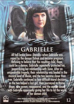2002 Rittenhouse Xena Beauty & Brawn #12 All hell broke loose--literally--when Gabriel Back