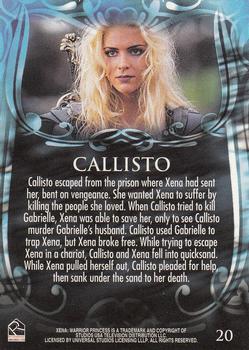 2002 Rittenhouse Xena Beauty & Brawn #20 Callisto escaped from the prison where Xena h Back