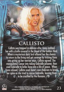 2002 Rittenhouse Xena Beauty & Brawn #23 Callisto was trapped in oblivion after Xena s Back