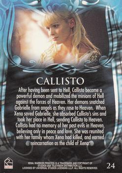 2002 Rittenhouse Xena Beauty & Brawn #24 After having been sent to Hell, Callisto beca Back