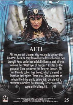 2002 Rittenhouse Xena Beauty & Brawn #25 Alti was an evil shaman who was out to destro Back