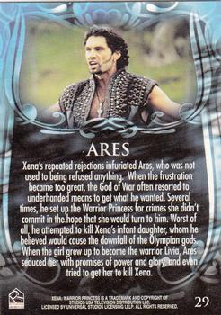 2002 Rittenhouse Xena Beauty & Brawn #29 Xena's repeated rejections infuriated Ares, w Back