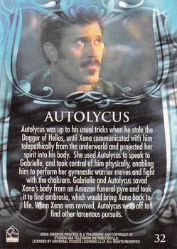 2002 Rittenhouse Xena Beauty & Brawn #32 Autolycus was up to his usual tricks when he Back