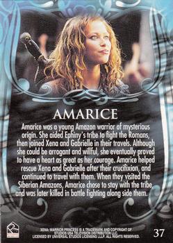 2002 Rittenhouse Xena Beauty & Brawn #37 Amarice was a young Amazon warrior of mysteri Back