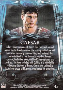 2002 Rittenhouse Xena Beauty & Brawn #43 Julius Caesar was one of Xena's first conques Back