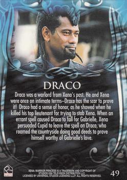 2002 Rittenhouse Xena Beauty & Brawn #49 Draco was a warlord from Xena's past. He and Back