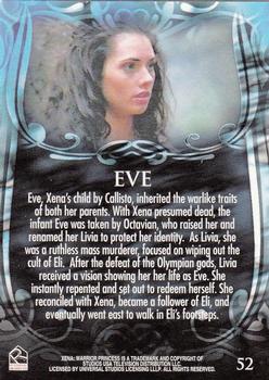 2002 Rittenhouse Xena Beauty & Brawn #52 Eve, Xena's child by Callisto, inherited the Back