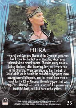 2002 Rittenhouse Xena Beauty & Brawn #53 Hera, wife of Zeus and Queen of the Olympian Back