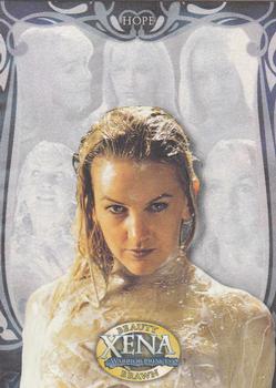 2002 Rittenhouse Xena Beauty & Brawn #55 Hope was the child of Gabrielle and the evil Front