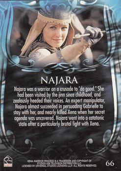 2002 Rittenhouse Xena Beauty & Brawn #66 Najara was a warrior on a crusade to 