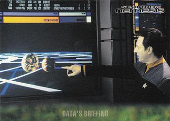 2002 Rittenhouse Star Trek: Nemesis #13 Data's Briefing Front
