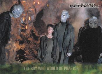 2002 Rittenhouse Star Trek: Nemesis #18 The Boy Who Would Be Praetor Front