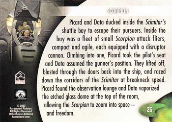 2002 Rittenhouse Star Trek: Nemesis #26 Scorpion Back