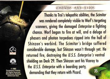 2002 Rittenhouse Star Trek: Nemesis #35 Enterprise Gains an Edge Back