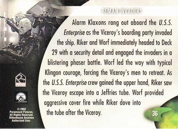 2002 Rittenhouse Star Trek: Nemesis #36 Reman Invaders Back