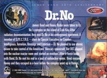 2002 Rittenhouse James Bond 40th Anniversary #6 Dr. No (Nuclear Reactor Room) Back
