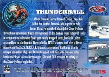 2002 Rittenhouse James Bond 40th Anniversary #15 Thunderball (Emilio Largo) Back