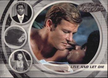 2002 Rittenhouse James Bond 40th Anniversary #25 Live and Let Die (Bond / Carver) Front