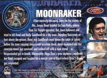 2002 Rittenhouse James Bond 40th Anniversary #35 Moonraker (Bond / Goodhead) Back