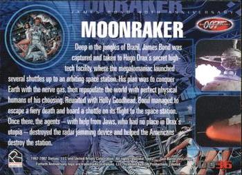 2002 Rittenhouse James Bond 40th Anniversary #36 Moonraker (Bond / Goodhead) Back