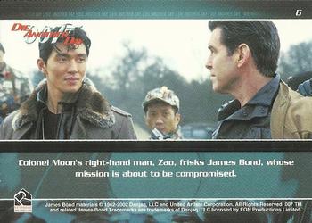 2002 Rittenhouse James Bond Die Another Day #6 Colonel Moon's right-hand man, Zao, frisks James Back