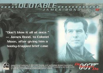 2002 Rittenhouse James Bond Die Another Day #62 