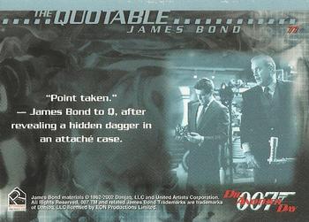 2002 Rittenhouse James Bond Die Another Day #77 
