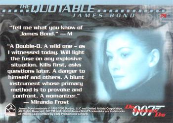 2002 Rittenhouse James Bond Die Another Day #79 