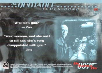 2002 Rittenhouse James Bond Die Another Day #85 