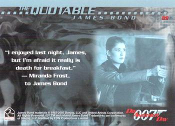 2002 Rittenhouse James Bond Die Another Day #89 