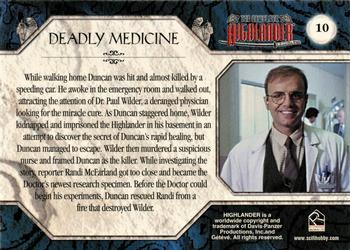 2003 Rittenhouse The Complete Highlander (TV) #10 Deadly Medicine Back