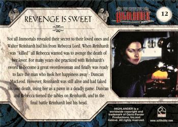 2003 Rittenhouse The Complete Highlander (TV) #12 Revenge is Sweet Back