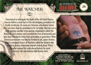 2003 Rittenhouse The Complete Highlander (TV) #26 The Watchers Back