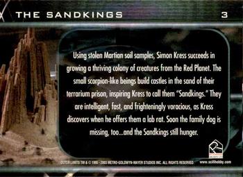 2003 Rittenhouse The Outer Limits: Sex, Cyborgs & Science Fiction #3 Using stolen martian soil samples, Simon Kres Back