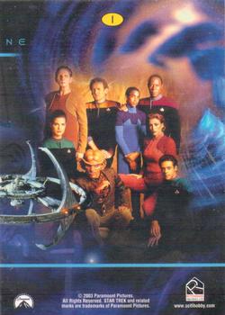 2003 Rittenhouse The Complete Star Trek Deep Space Nine #1 (Sisko - O'Brien) Back
