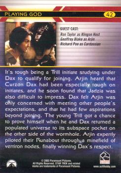 2003 Rittenhouse The Complete Star Trek Deep Space Nine #42 It's tough being a Trill initiate studying und Back