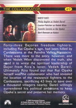 2003 Rittenhouse The Complete Star Trek Deep Space Nine #49 Forty-three Bajoran freedom fighters, includin Back