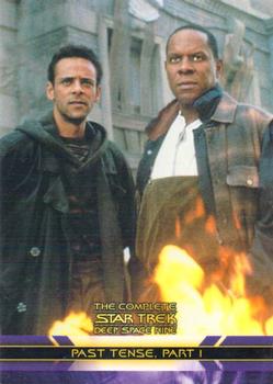 2003 Rittenhouse The Complete Star Trek Deep Space Nine #63 Sisko, Dax and Bashir beamed down to San Franc Front